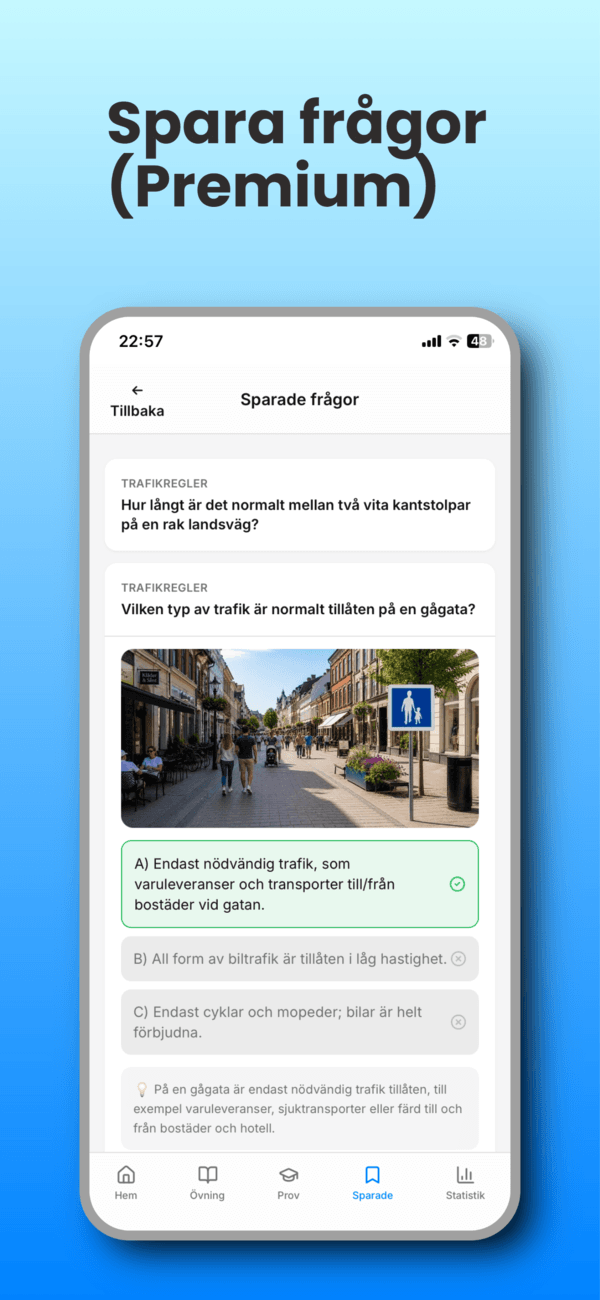 Spara frågor (Premium)